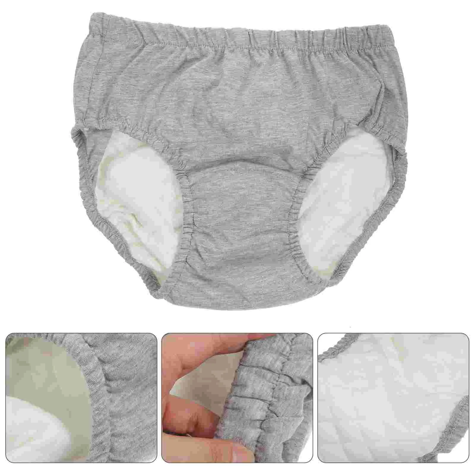 

Reusable Elderly Urine-Proof Nursing Pants Incontinence Leak-Proof Easy To Wear And Take Off Underwear Washable Diaper Gery