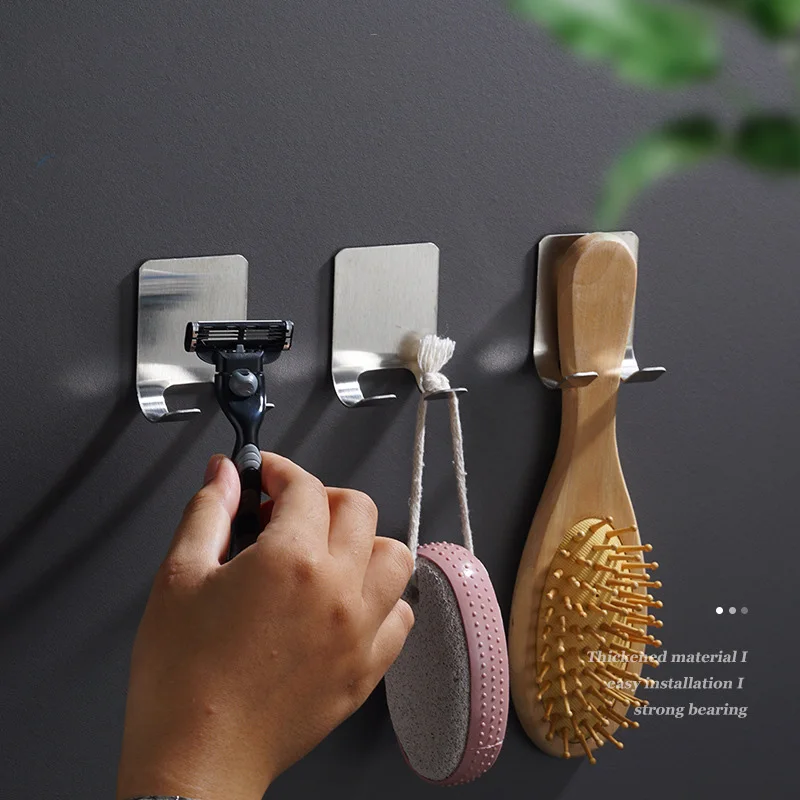 

1/2/3pcs Punch Free Shaving Razor Holder Men Shaving Shaver Storage Hook Wall Shelf Bathroom Razor Rack Wall Kitchen Accessories