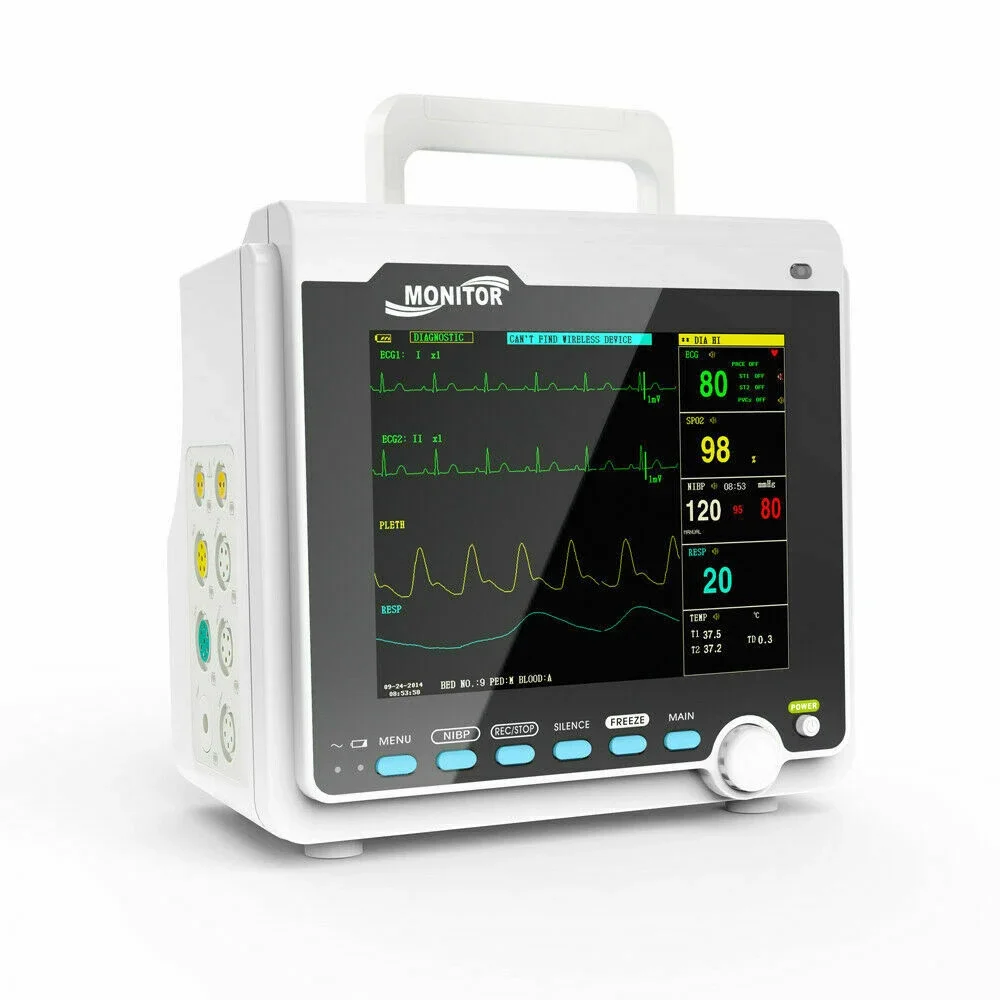 Монитор жизненно важных сигналов пациента CMS6000 с ETCO2 портативный ICU 6 параметров 8