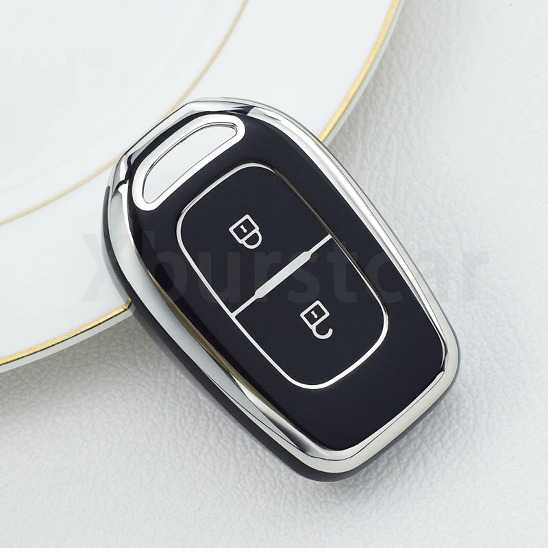 

Чехол-брелок из ТПУ для Renault Kwid, символ движения подходит для Dacia Sandero Logan, Duster 2016 2017 2018, чехол для автомобильного ключа, задняя защита