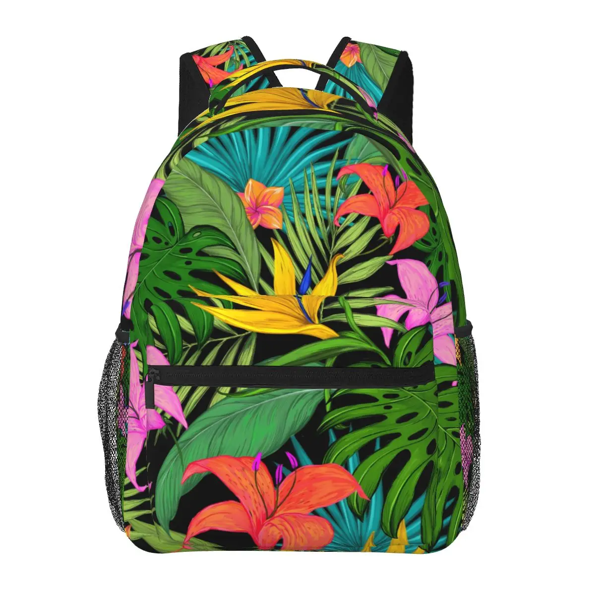 

Цветной рюкзак с растениями Hawai, тропические рюкзаки для университета, милые школьные ранцы для мальчиков и девочек, дышащий рюкзак на заказ
