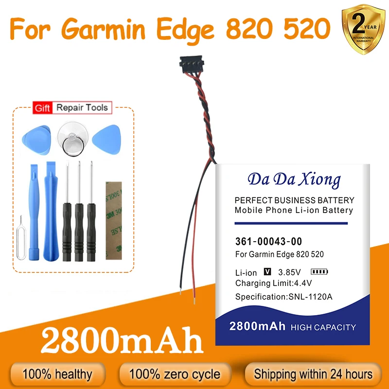 Фото Аккумулятор для GARMIN Edge 820, 520, 200, 205, 500, GPS, 520 Plus, 2800 мАч, 361-00043-00 №1