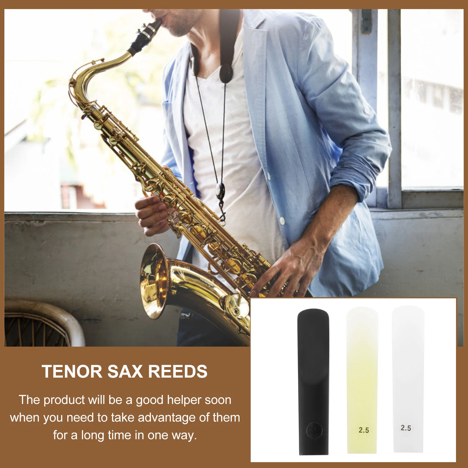 

3 Pcs Resin Reed Sax Traditional Reeds Music Saxophone Woodwind Instruments Accessories