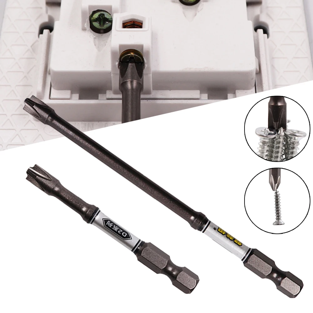 

65-110mm Magnetic Special Slotted Cross Screwdriver Bit For Electrician FPH2 6mm Screwdriver Hand Tools