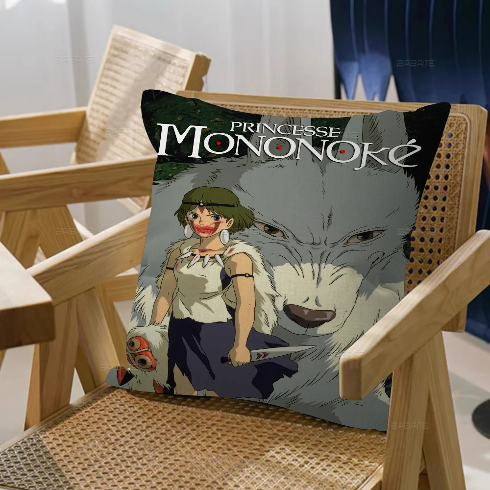 M-Mononoke Anime Princess Pillow Cover Design Cushion Decor Holiday Decorati