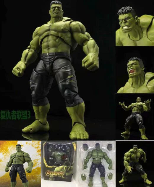

Marvel Avengers Infinity War Hulk Action Figure Joints Moveable BJD Model Toys for Children 21cm