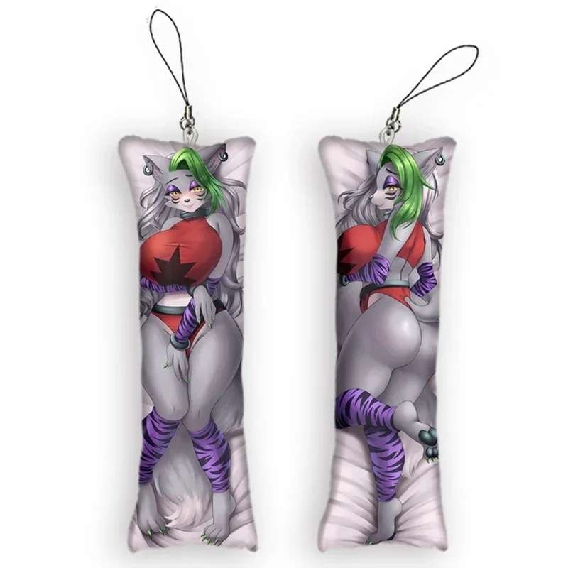 Новый дизайн Dakimakura Mini Anime Roxanne Wolf (fnaf) брелок-подвеска двухсторонний орнамент с