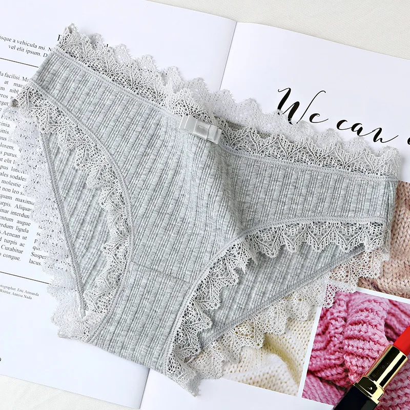 10Pcs Cotton Panties Female Underpants Sexy Panties For Women Lace Briefs Underwear Comfortable Ladies Pantys Lingerie 6 Color