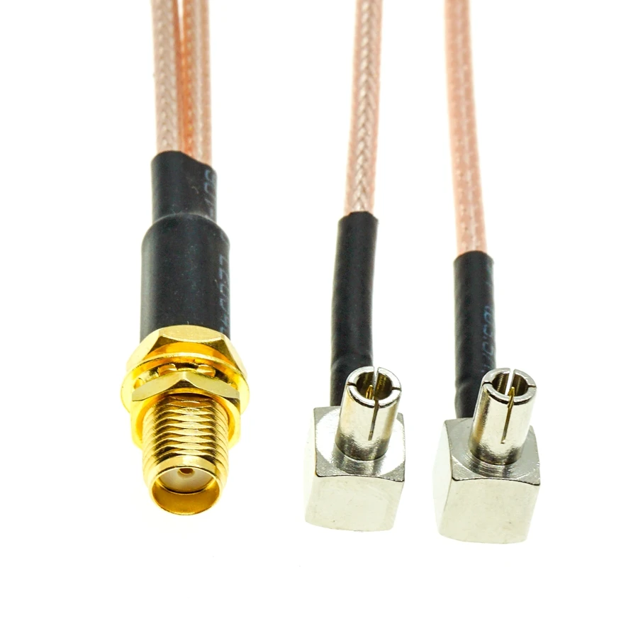 

Гнездовой разъем SMA для 2 штекеров TS9