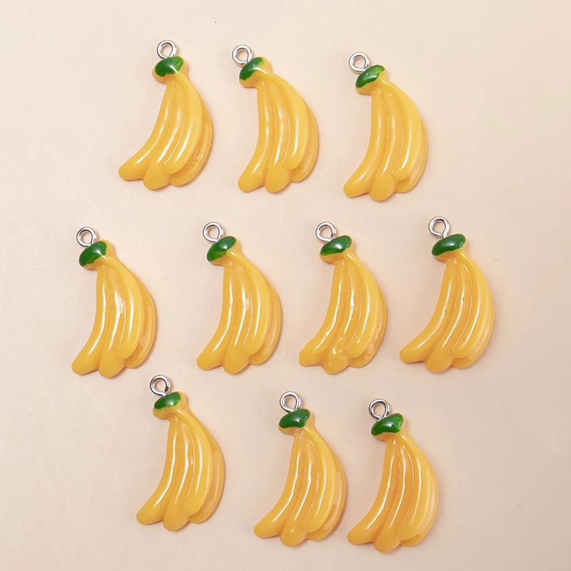 10 шт./упаковка подвески-бананы
