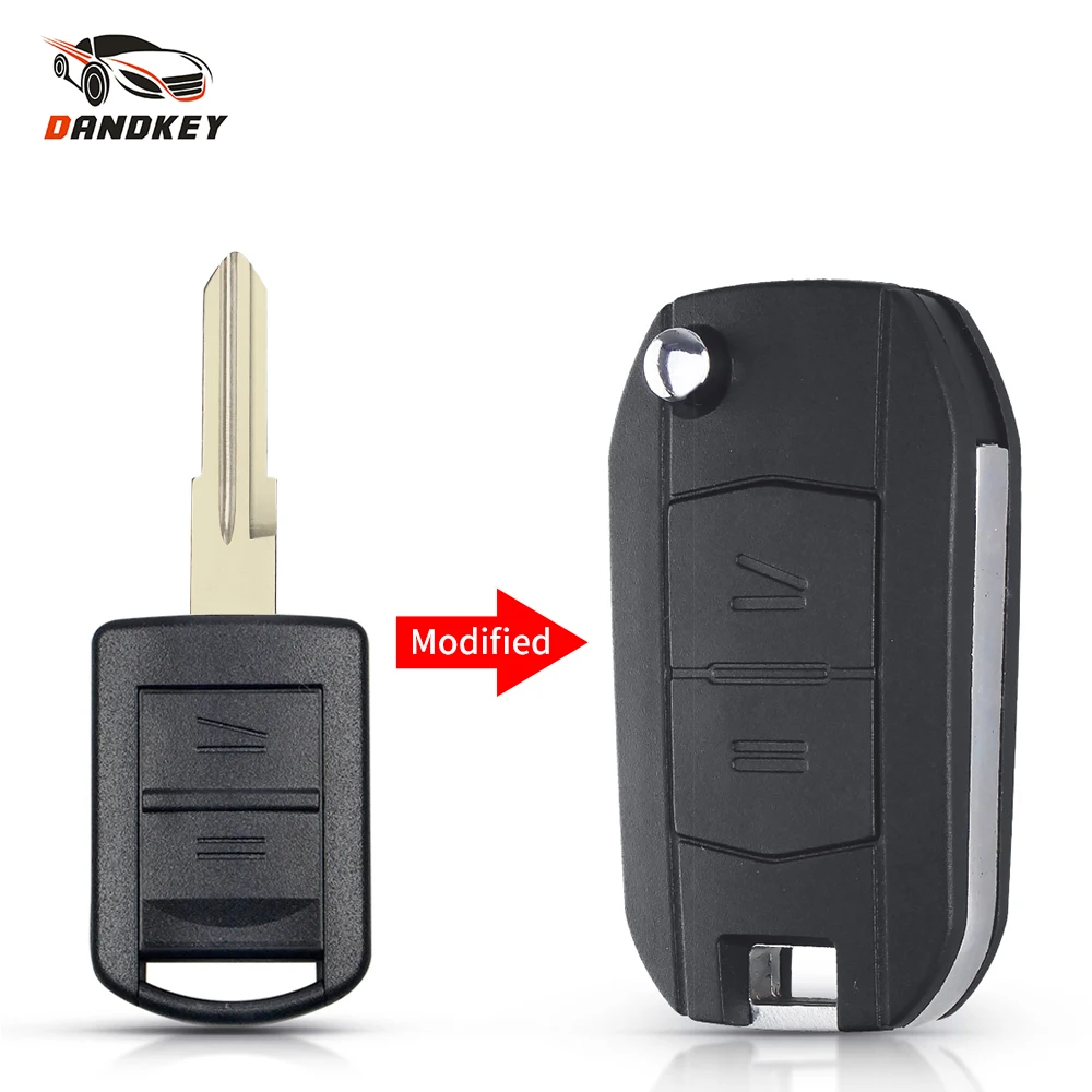 

Dandkey 2 Buttons Modified Flip Folding Remote Key Shell For Vauxhall Opel Corsa Tigra Agila Meriva Combo Auto Car Accessories