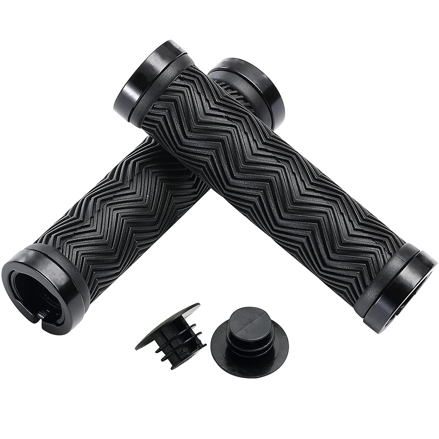 

Mountain Bike Grip Double Lock on, Non-Slip Shock Absorbing Bicycle Handlebar Grips 130mm for MTB Downhill