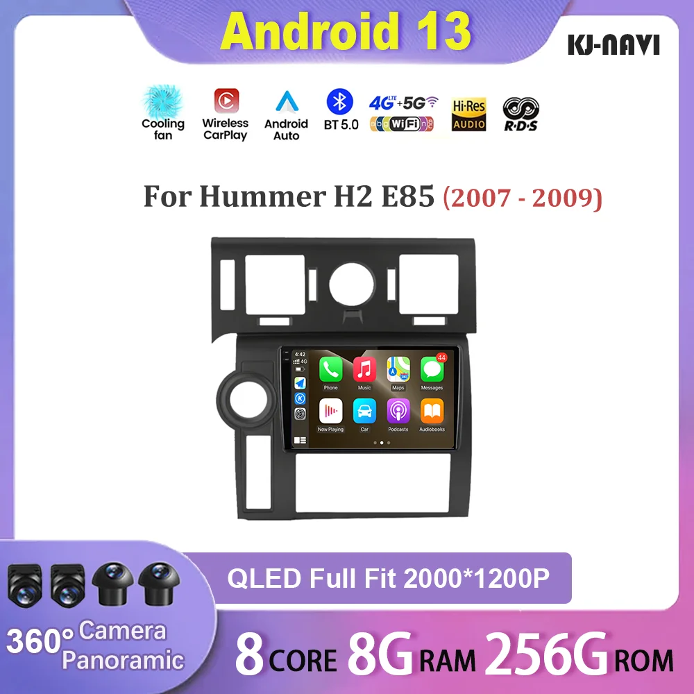 

Мультимедийный видеоплеер для Hummer H2 E85 2007-2009, стерео, Android 13, навигация, GPS, Wi-Fi, автомагнитола 2 din BT5.0 LET 4G