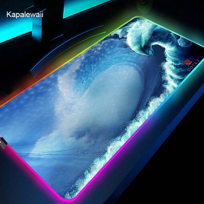 

DOTA2 Large RGB Mouse Pad XXl Gaming Mousepad LED Mause Pad Gamer Copy Mouse Carpet Big Mause Pad PC Desk Pad Mat with Backlit