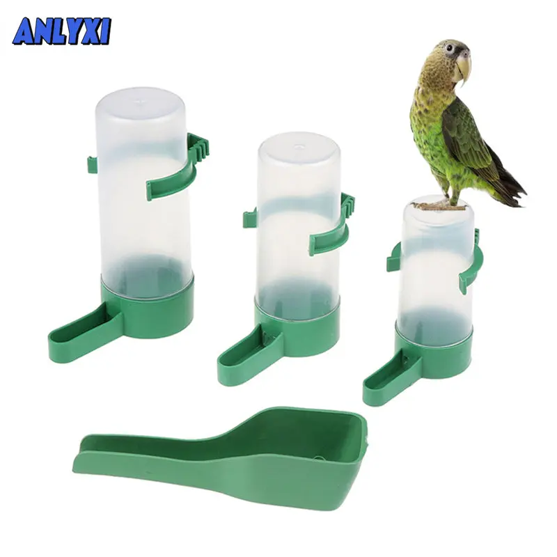 

Bird Water Food Feeder Cage Automatic Parrot Drinker With Clip Food Water Dispenser For Parakeets Budgie Cockatiel Lovebirds