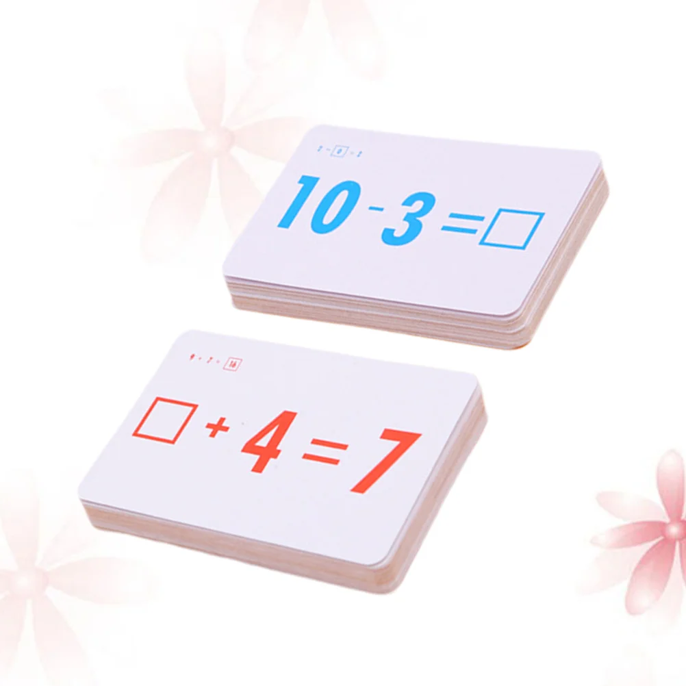 

54 Pcs Early Learing Cards Colorful Number Educational Toys Study Baby The Flash