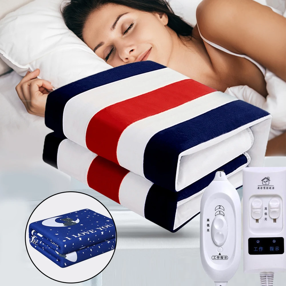 

Electric Blanket Thicker Heater Double Body Warmer 150*180cm Heated Blanket Thermostat Electric Heating Blanket Electric Heating