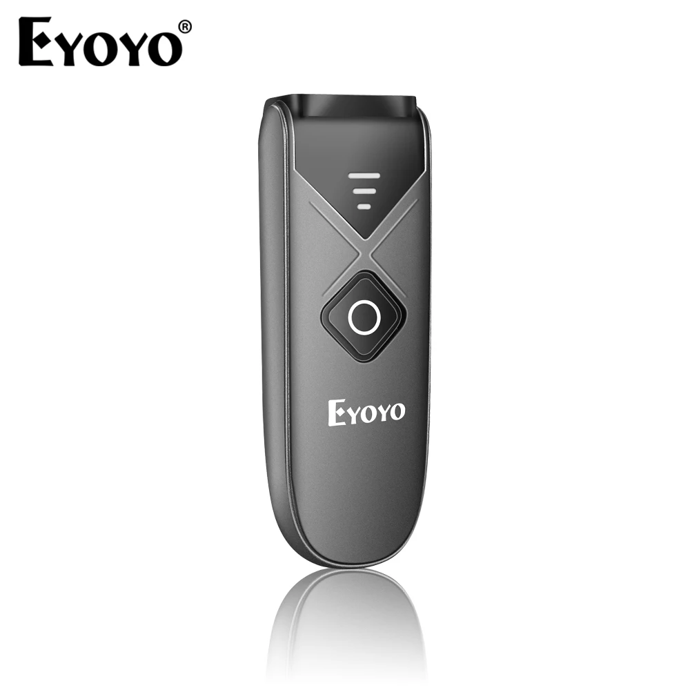 

Eyoyo Мини Портативный 1D Bluetooth беспроводной сканер штрих-кода 2,4G USB проводной 3-в-1 считыватель штрих-кода для смартфона/компьютера/Ipad