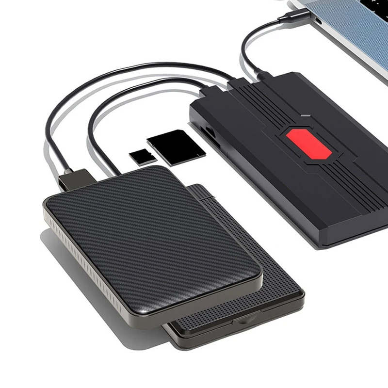 1 компл. корпус для жесткого диска HDD SSD многофункциональный USB3.0 Type-C TF SD карты