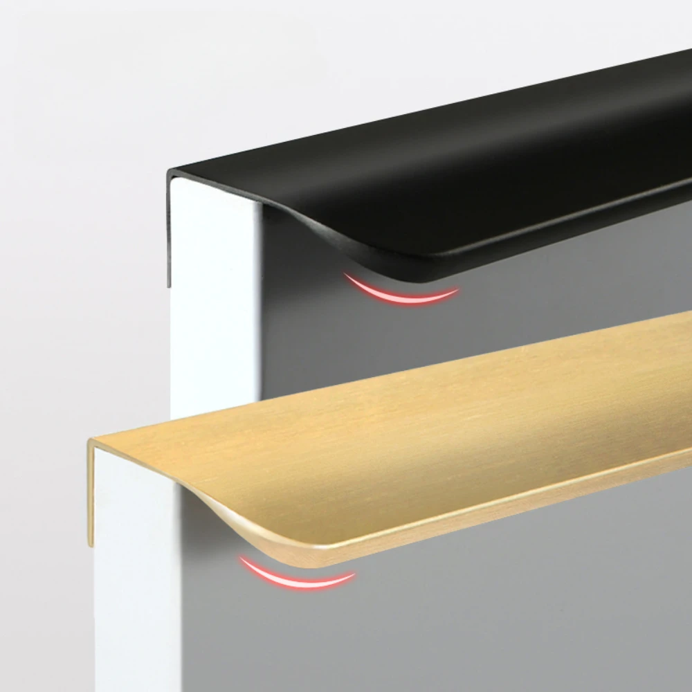 Роскошная дверная ручка невидимого света 80-1000 мм без перфорации упаковка краев