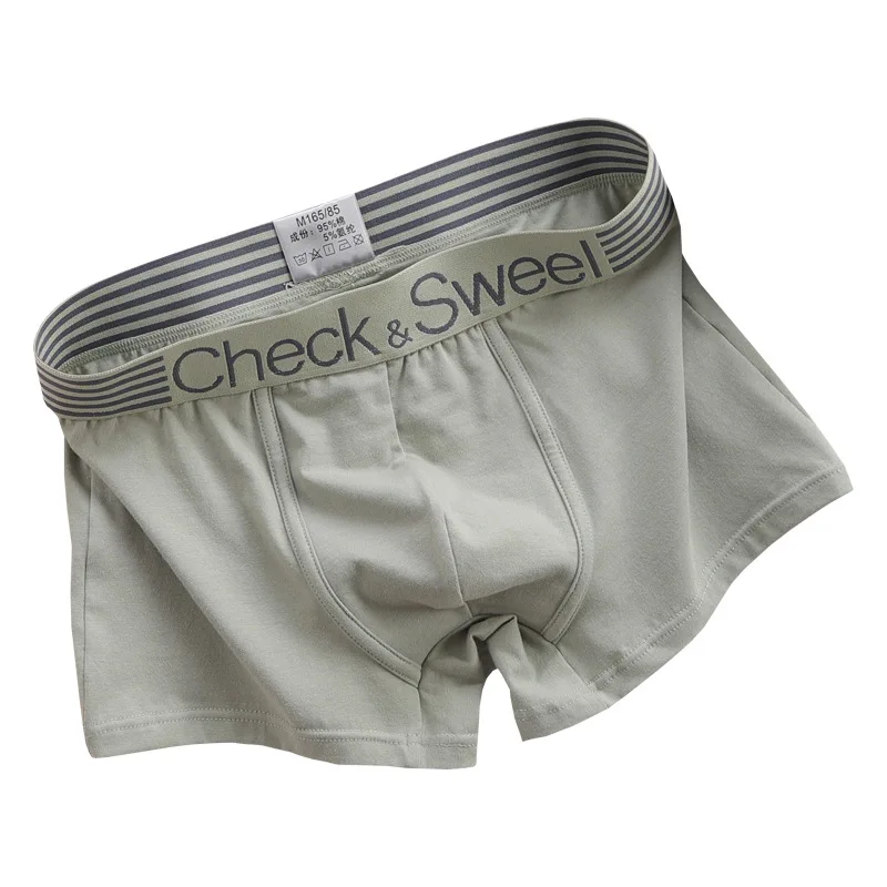 Cuppedia Men's Underwear Loose Comfortable, and Breathable Mid Rise Flat Corner Pants 3 Pack