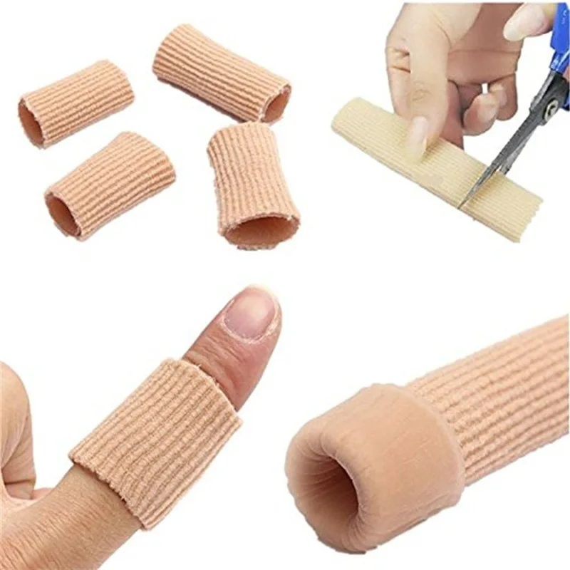Fabric Toe Separator Finger Protector Applicator Corn Callus Remover Bunion Corrector Pedicure Pain Relief Tube Foot Care Tool