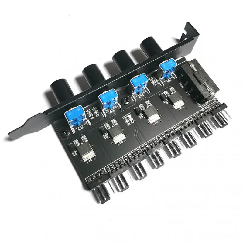 

Контроллер скорости 12 В, 3 контакта/4 контакта, 8 каналов, охлаждающий вентилятор, док-станция PCI bit, чехол вентилятор, бесконечно Регулируемый контроллер скорости, радиатор для компьютера
