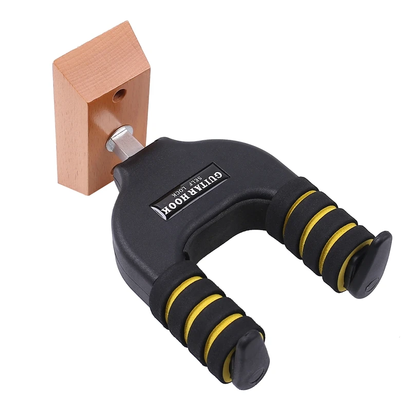 

Wall Mount Guitar Hanger Automatic Locking Guitar Racks Wall Hanger Hook Holder For Acoustic Guitar Ukulele Accessories