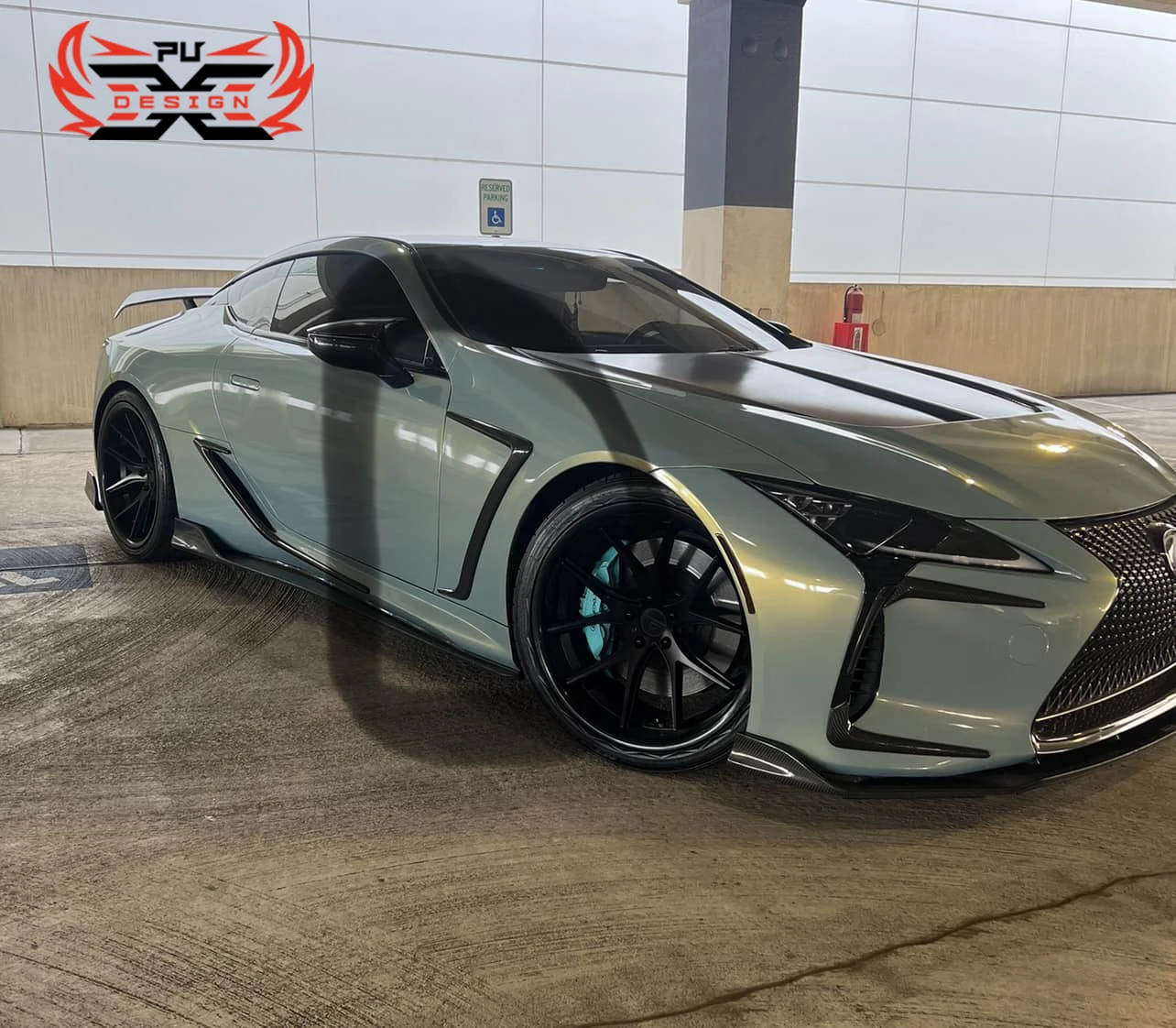 Оптовая продажа для Lexus LC500 LC500H сухой передний бампер из углеродного волокна