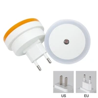 eu us plug led night light sensor control night lamp energy saving led sensor lamp nightlight for children kids bedroom stairs