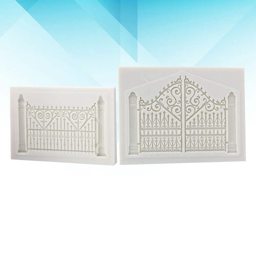 

2Pcs Cakes Molds European Stylish Delicate Fence Molds Molds for Shop