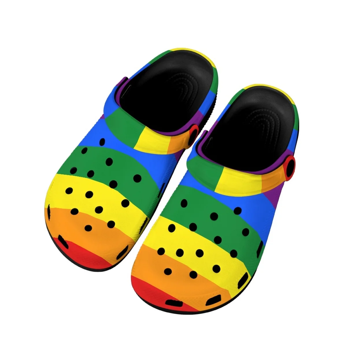 Nopersonality Rainbow Printed Slippers Women's Love Is Love Sandals Summer Breathable Adult Slippers Wading Comfort Shoe