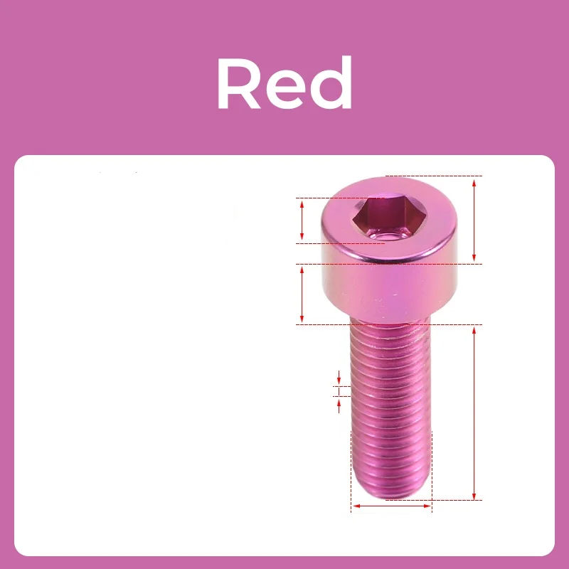 

Grade12.9 Цветной винт с шестигранной головкой из титанового сплава M5 M6 M8 Велосипедный болт с мотором Аксессуары для велосипеда