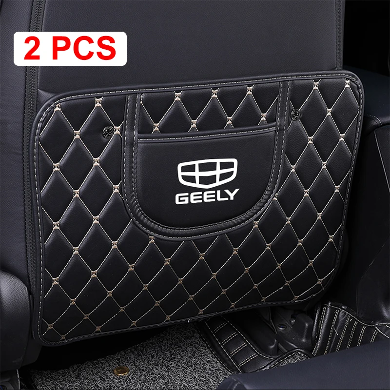 

Для Geely Tugella Coolray Геометрия c Emgrand из искусственной кожи защитная накладка на заднее сиденье автомобиля противоударный коврик автомобильные аксессуары для интерьера
