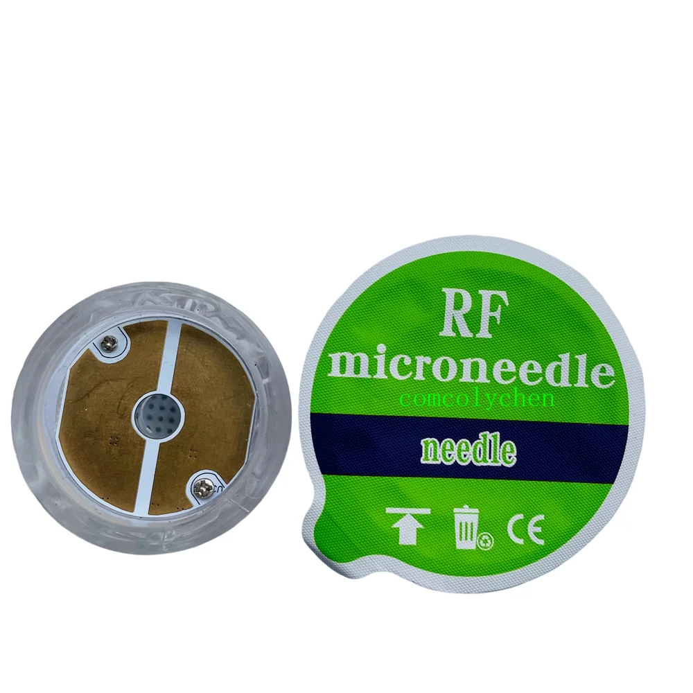 Фото Изолированный RF-картридж для микроигольчатого RF-лифтинга, позолоченный, 10/25/64 пина, нано-иглы для микроигольчатых RF-аппаратов, расходные материалы №3