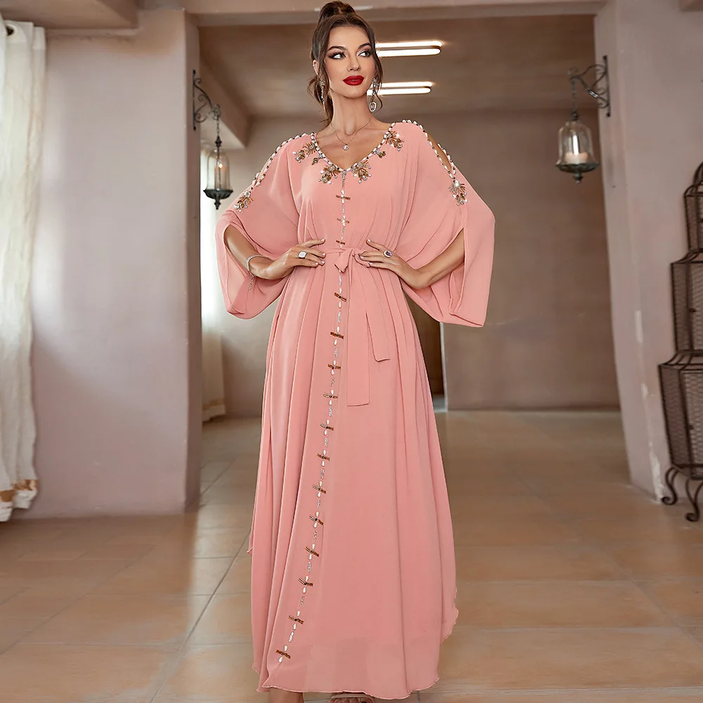 Рамадан, яркое платье, женские элегантные платья Дубая, роскошное вечернее платье макси, Африканский Бубу халат Djellaba Femme