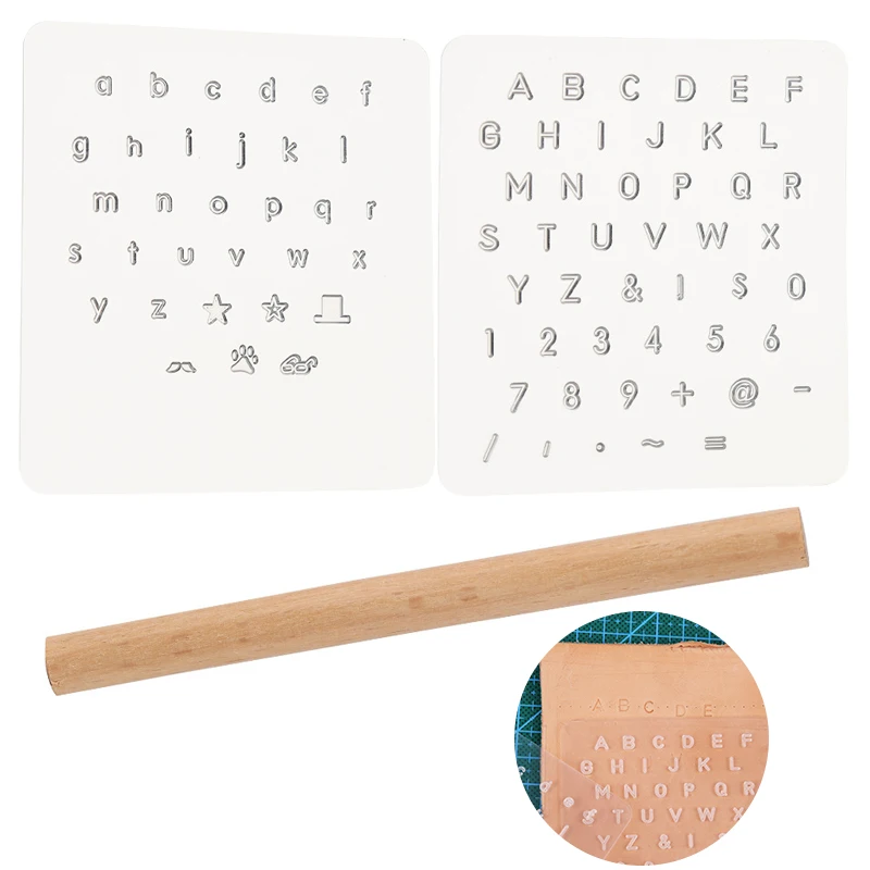 

MIUSIE Plastic Printing Tools Set Alphabet Numbers Punching Stamped Set DIY Leathercraft Tools Accessories Kits