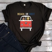 beach bust graphic tee women aesthetic clothes classic the waves surfing tshirt women streetwear travel vacation sexy tops