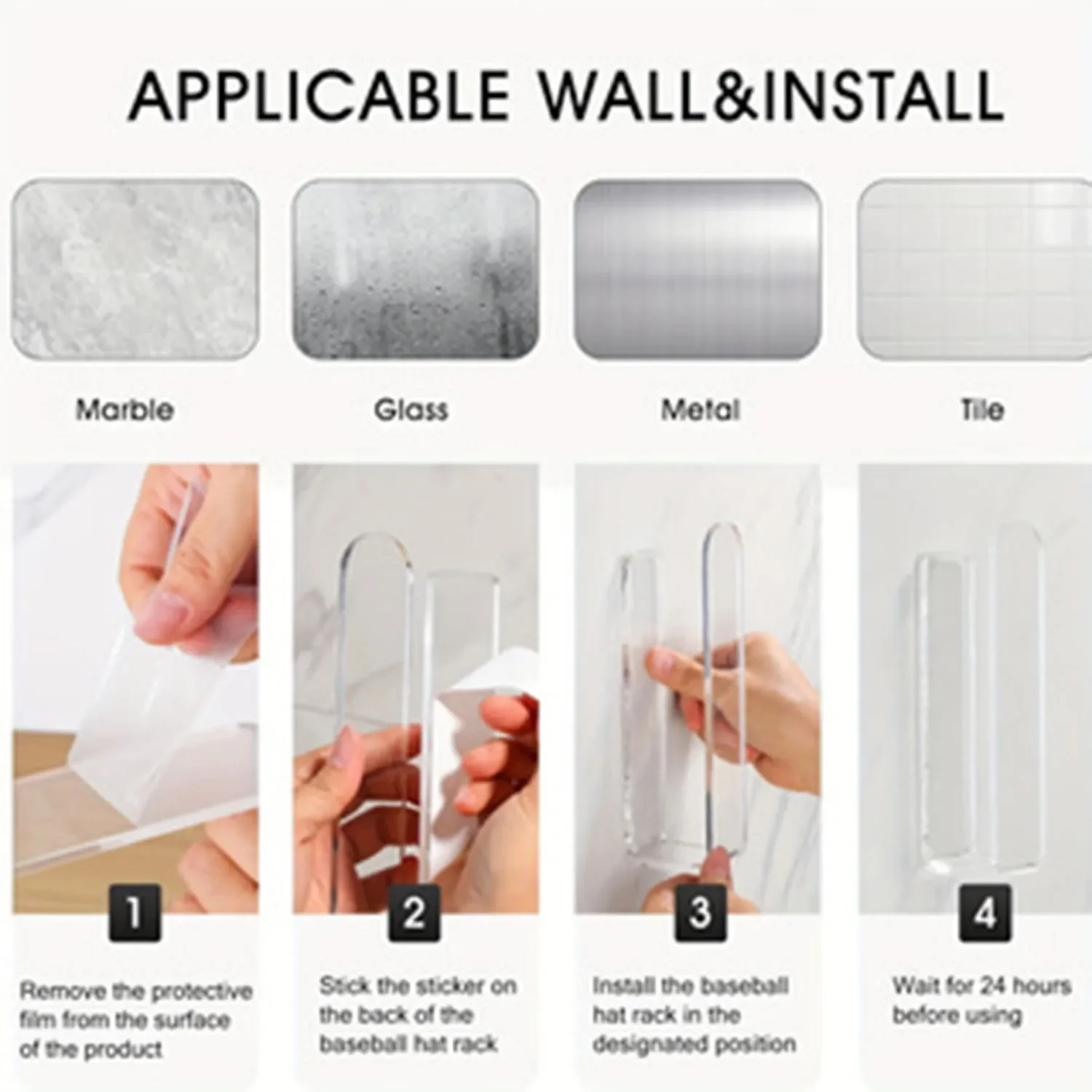 Стеллаж для хранения шляп акриловая сумка бейсболок клеевые стеллажи настенные