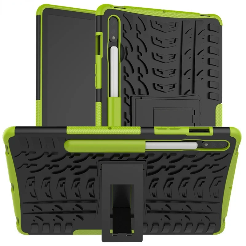 

For Galaxy Tab S7 Case Armor Case For Samsung Galaxy Tab S7 11 inch SM-T870 SM-T875 2020 Case TPU + PC Hybrid Stand Tablet Cover