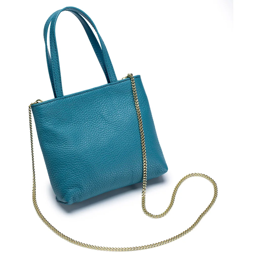 Women's Mini Chain Leather Crossbody Bags with Short Handle Designer Portable Phone Storage Bag Handbags and Purses for Women