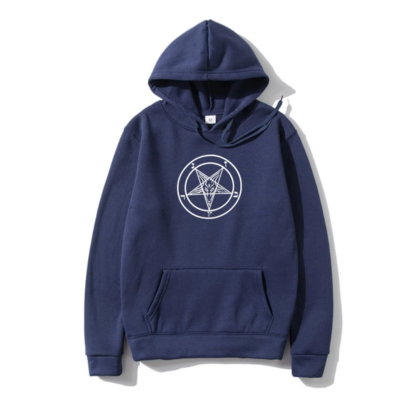 

Pentagram Outerwear Satanic Sweatshir Satanism Evil Hipster Black Metal Satan S-Xl Trendy Fleece Hoody Hoody