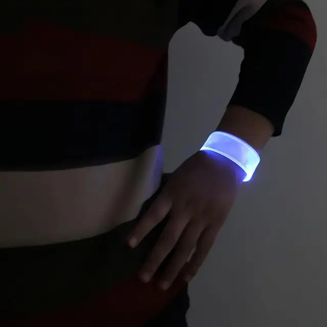 LED Silicone Sound Controlled Light Bracelet Led Light-emitting Bracelet Light Band Entertainment Party Wristband Halloween Belt 3