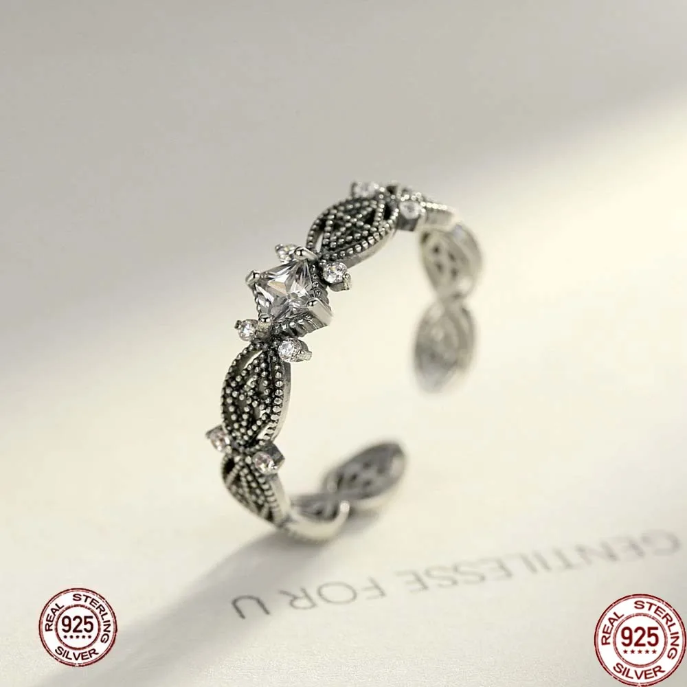 

BABIQU Design Exquisite 925 Sterling Silver Open Rings for Women Popular Luxury Gemstone Anniversary & Party Joyas De Prata 925