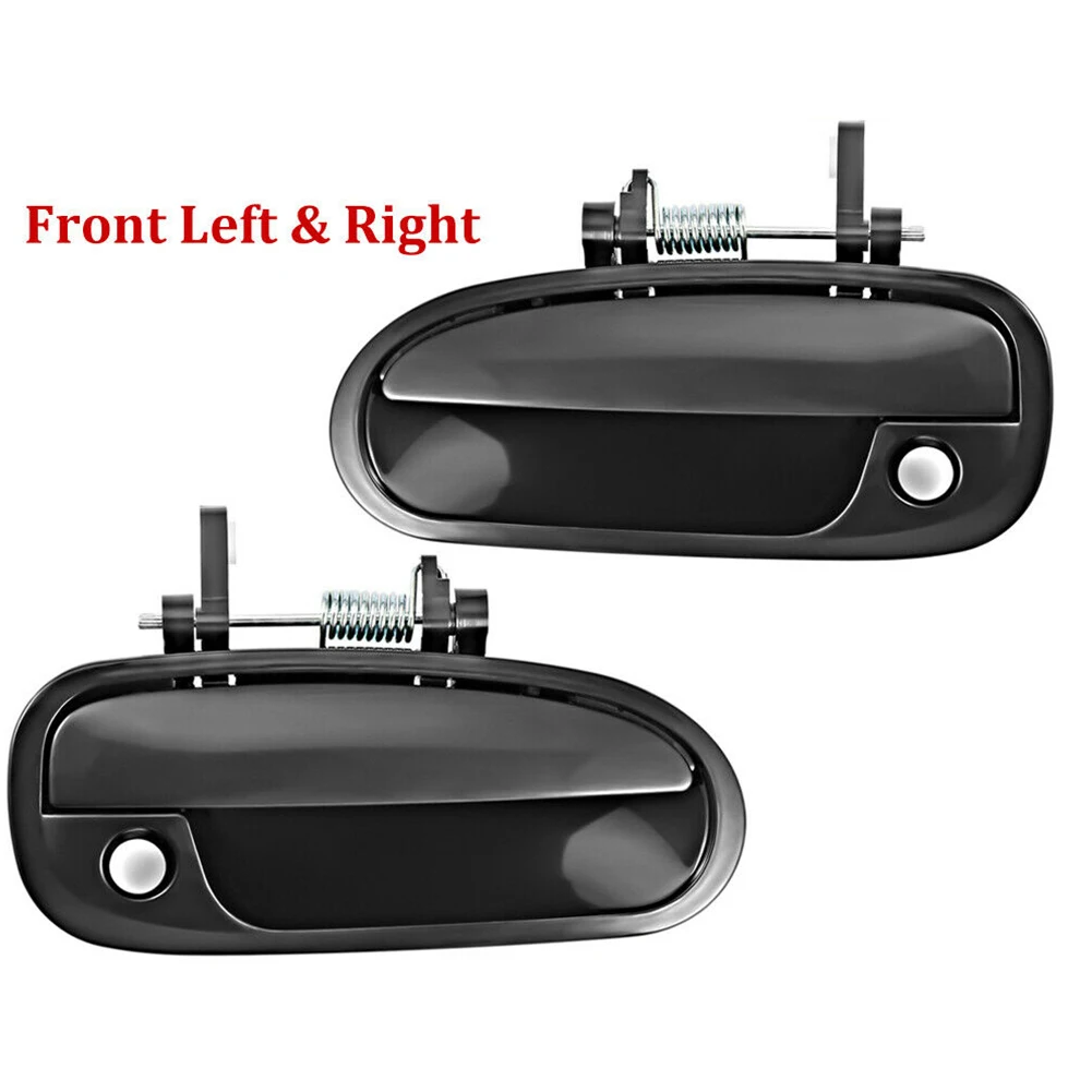 

Черная наружная дверная ручка для Honda For Civic GX 98-00, 2 шт., для комплекпосылка 1999 CX, DX, EX, HX, LX, Si 96-00, заправка спереди