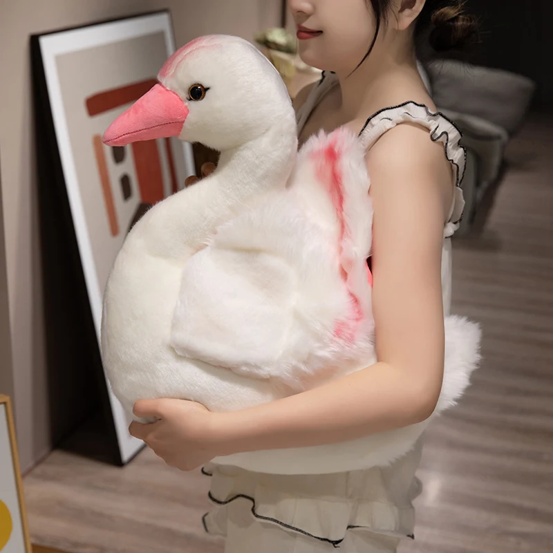 Плюшевая игрушка лебедь 25 см