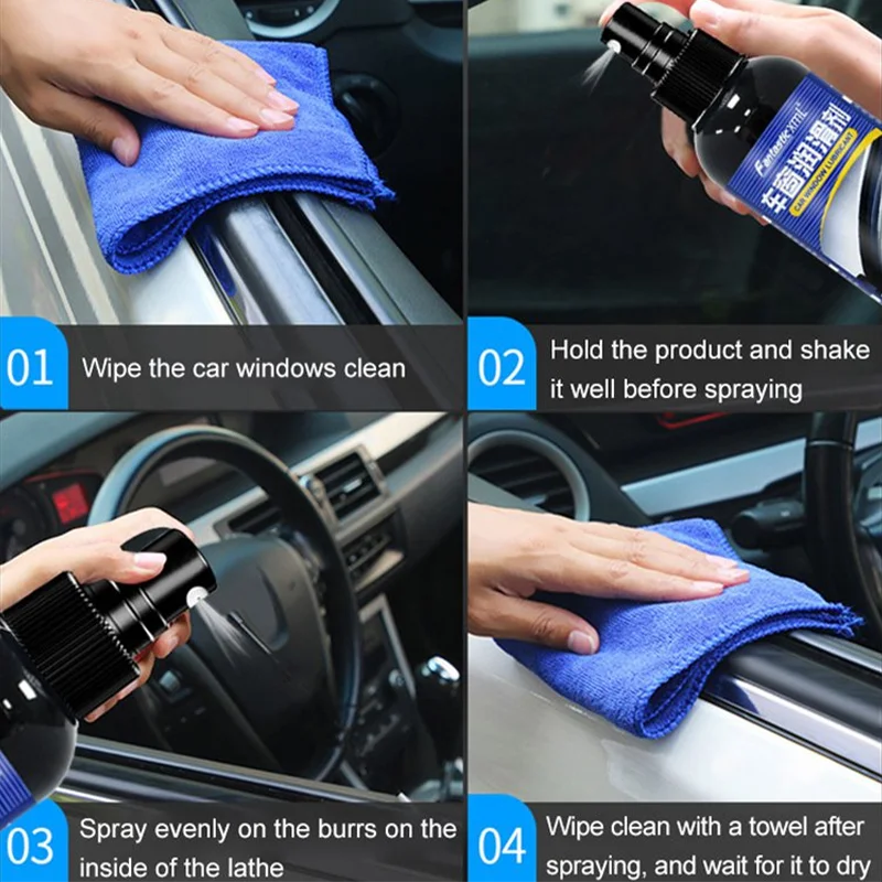 Смазка для окон Резиновая лента защиты от солнца и шума