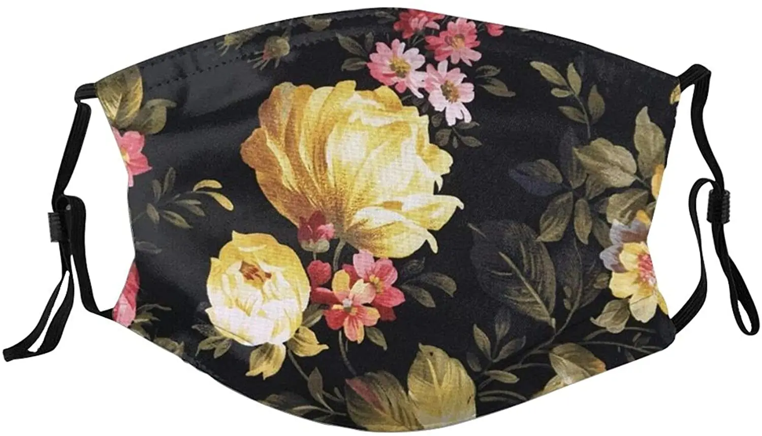 

Roupaze Washable Cloth Face Mask for Women Men Reusable Breathable Printed Masks with Nose Wire&Filter Pocket&2 PCS Filters