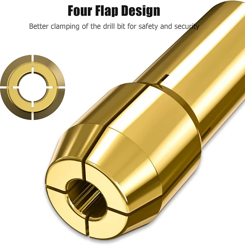 

4485 Collets for Dremel, 4 Collets and Collets for Dremel 200, 285, 300, 3000, 395, 398,4000, 4300 Multi-Rotary Tools