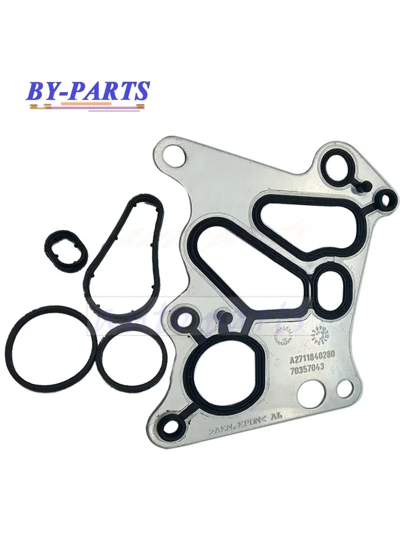 OE: 2711840280 Для Mercedes M271 W204 C180 C200 E200 SLK прокладка корпуса масляного фильтра/комплекты